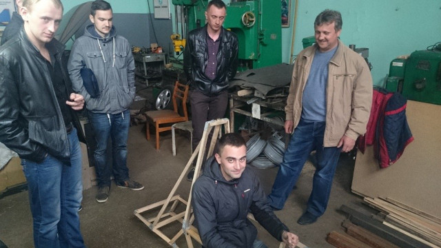 Деревяний каркас моделі боліду